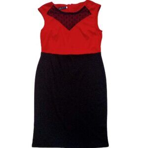 Red  Black Dress Fits Large XL -